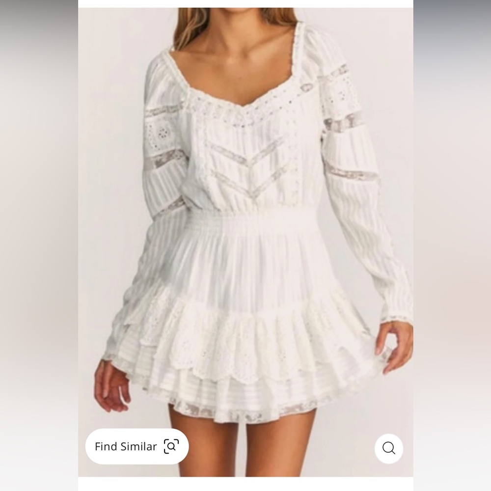 LoveShackFancy White Mini Dress